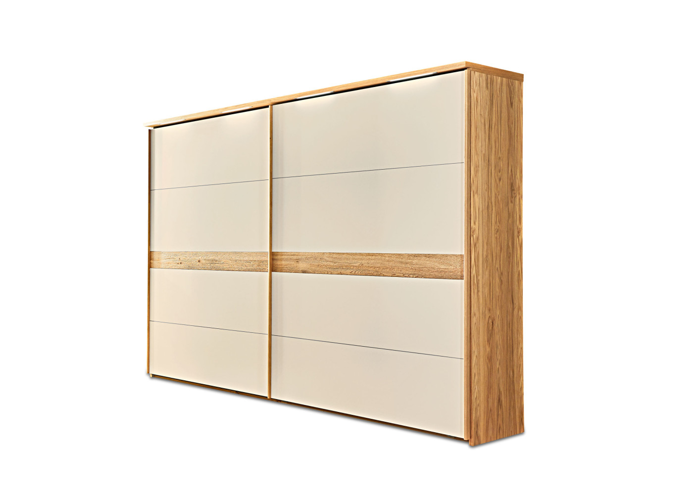 Schwebetürenschrank AMADO in Wildeiche, sand