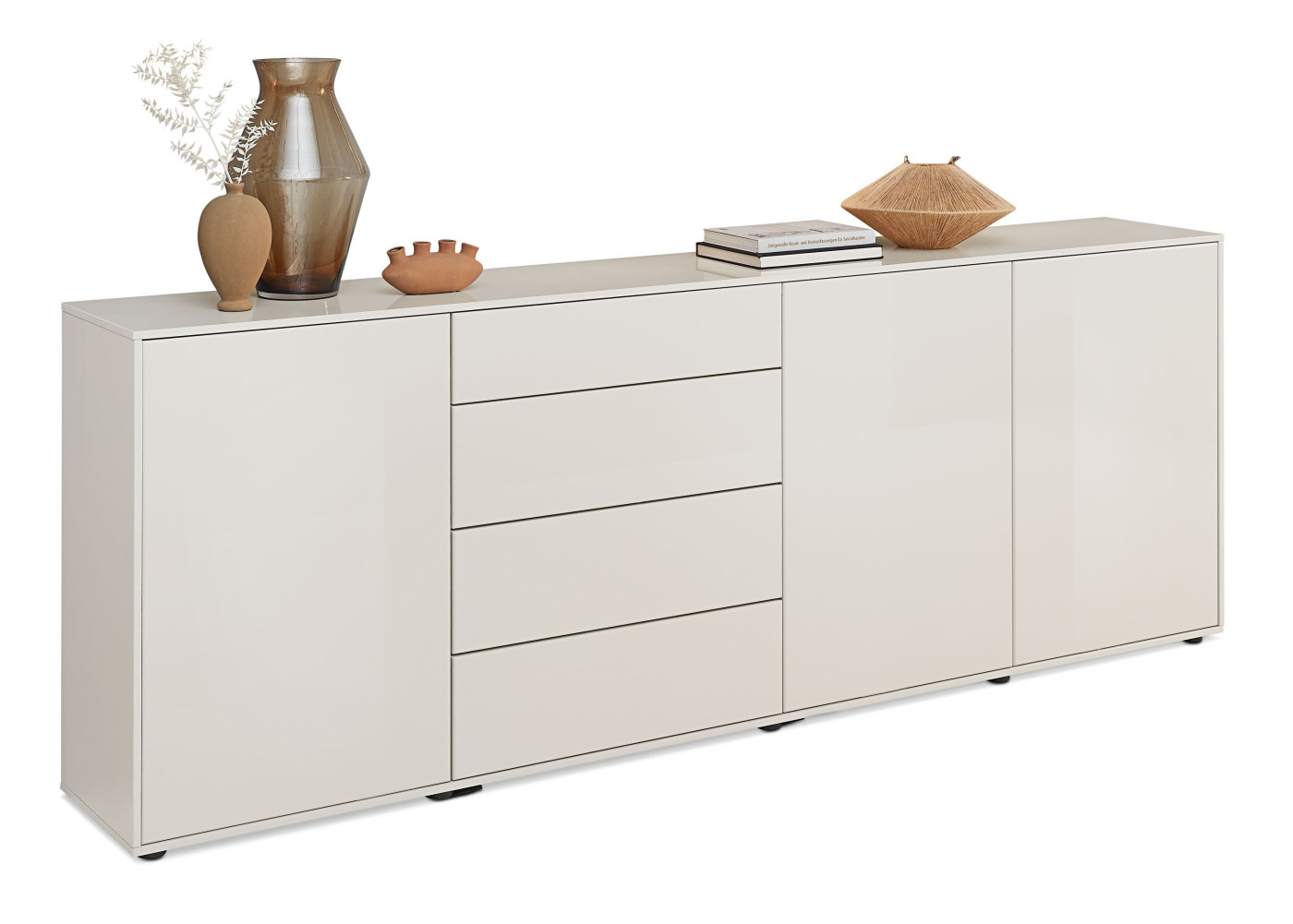 Sideboard  DIAMO in Lack brilliantgrau hochglanz