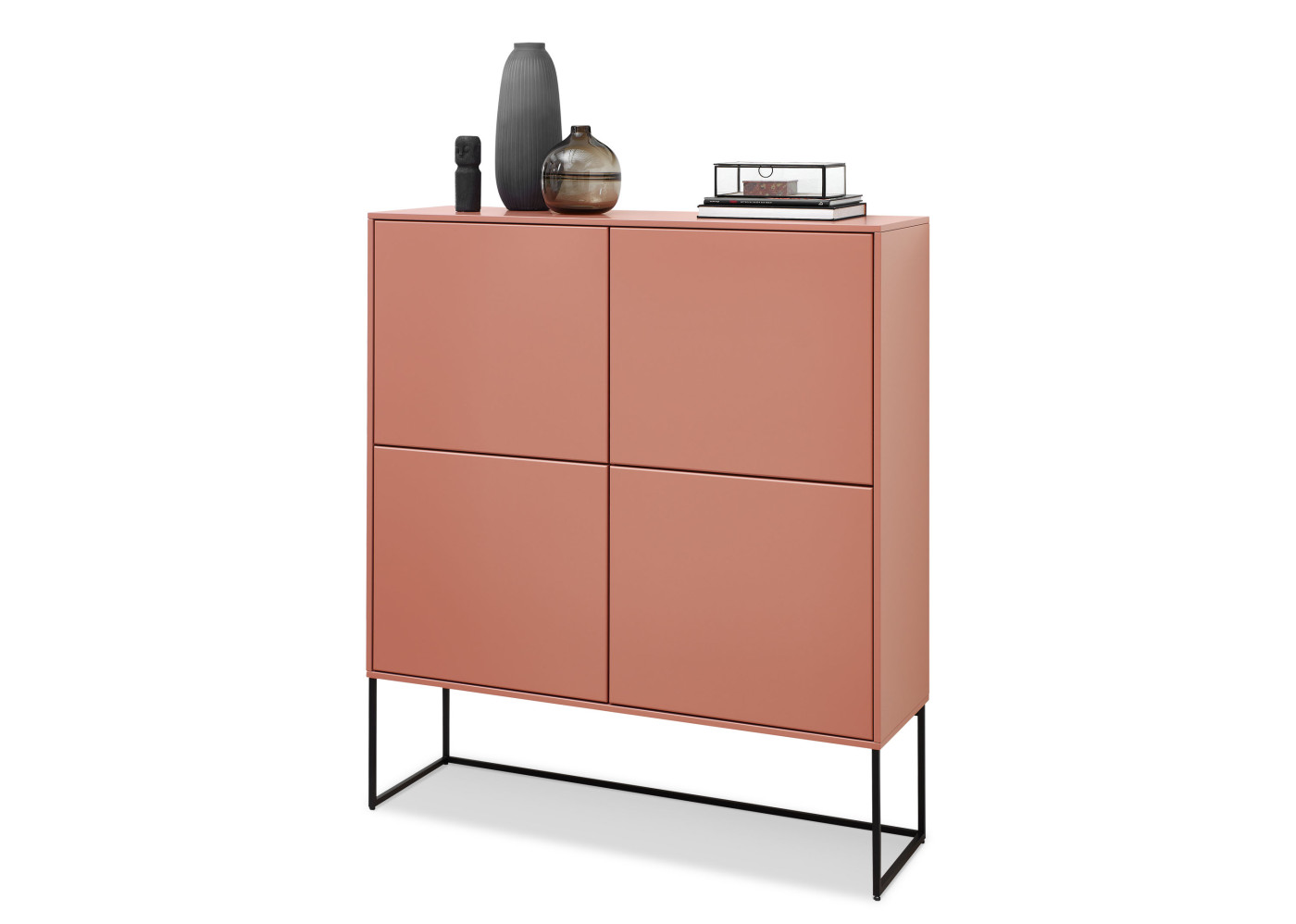 Highboard DIAMO in Lack rosewood matt