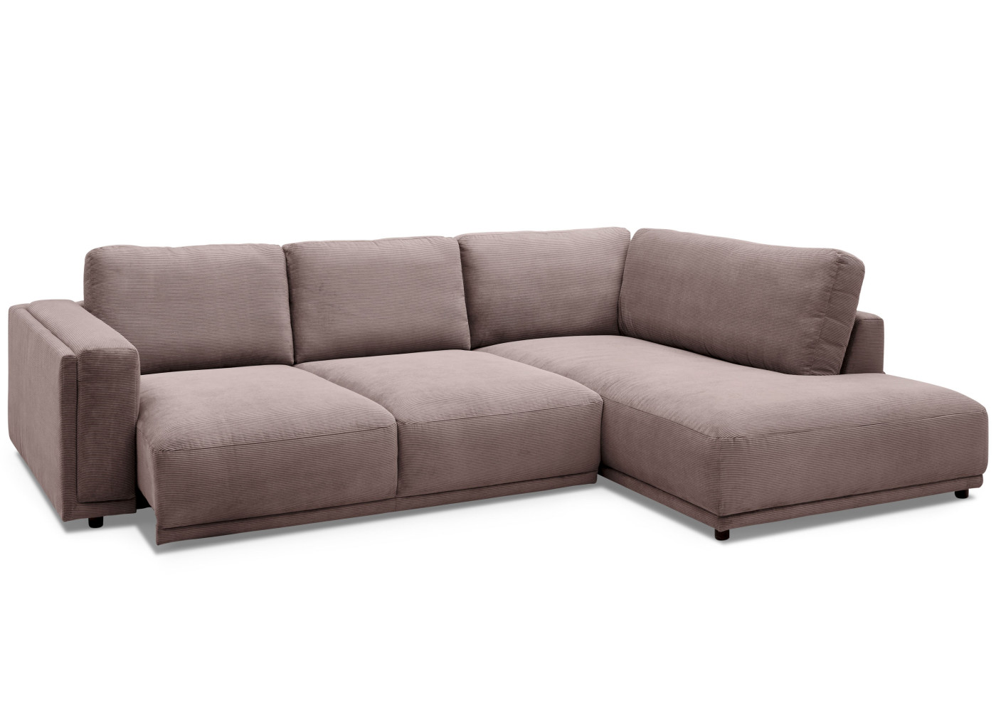 Eckgarnitur  EVOSO in taupe