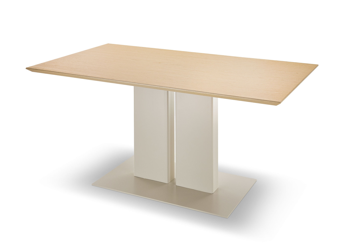 Säulentisch  Diamo in beige