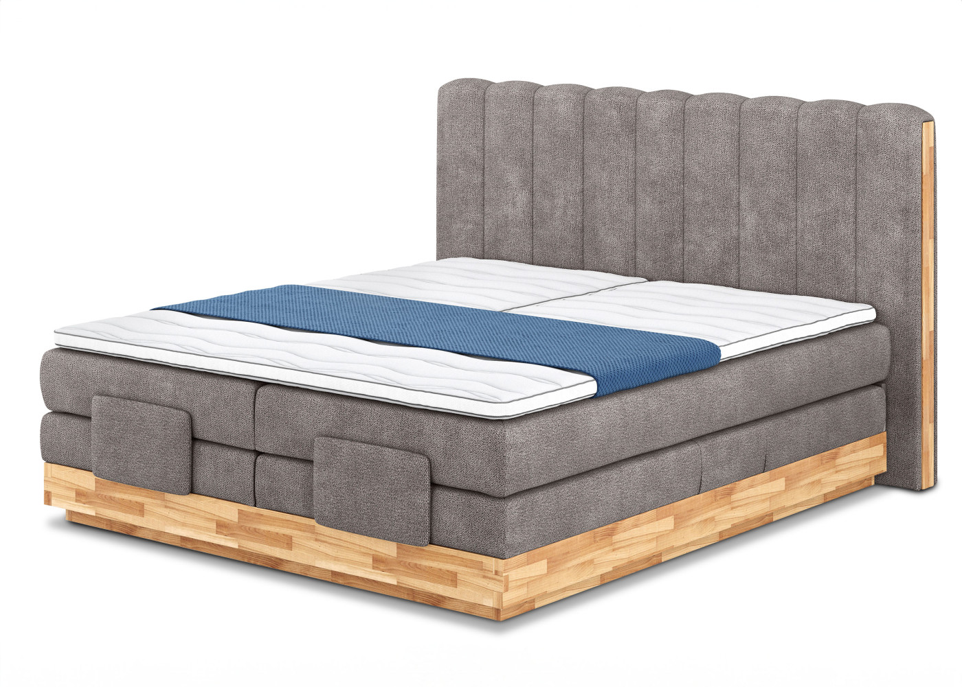Boxspringbett  INCANA in taupe