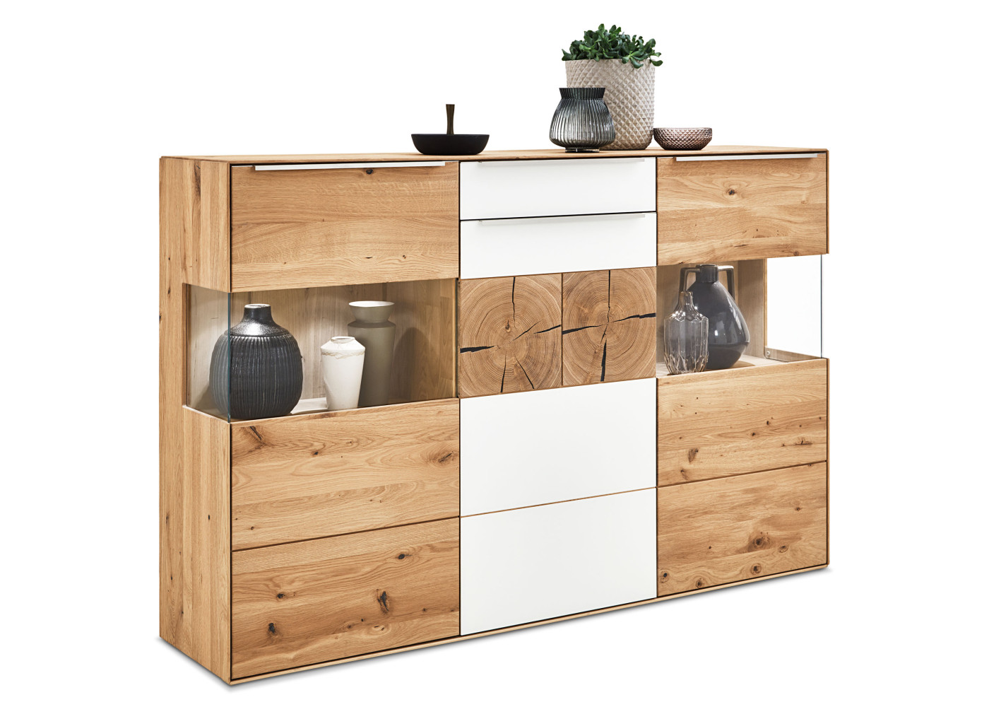 Highboard TALVERA in Asteiche massiv