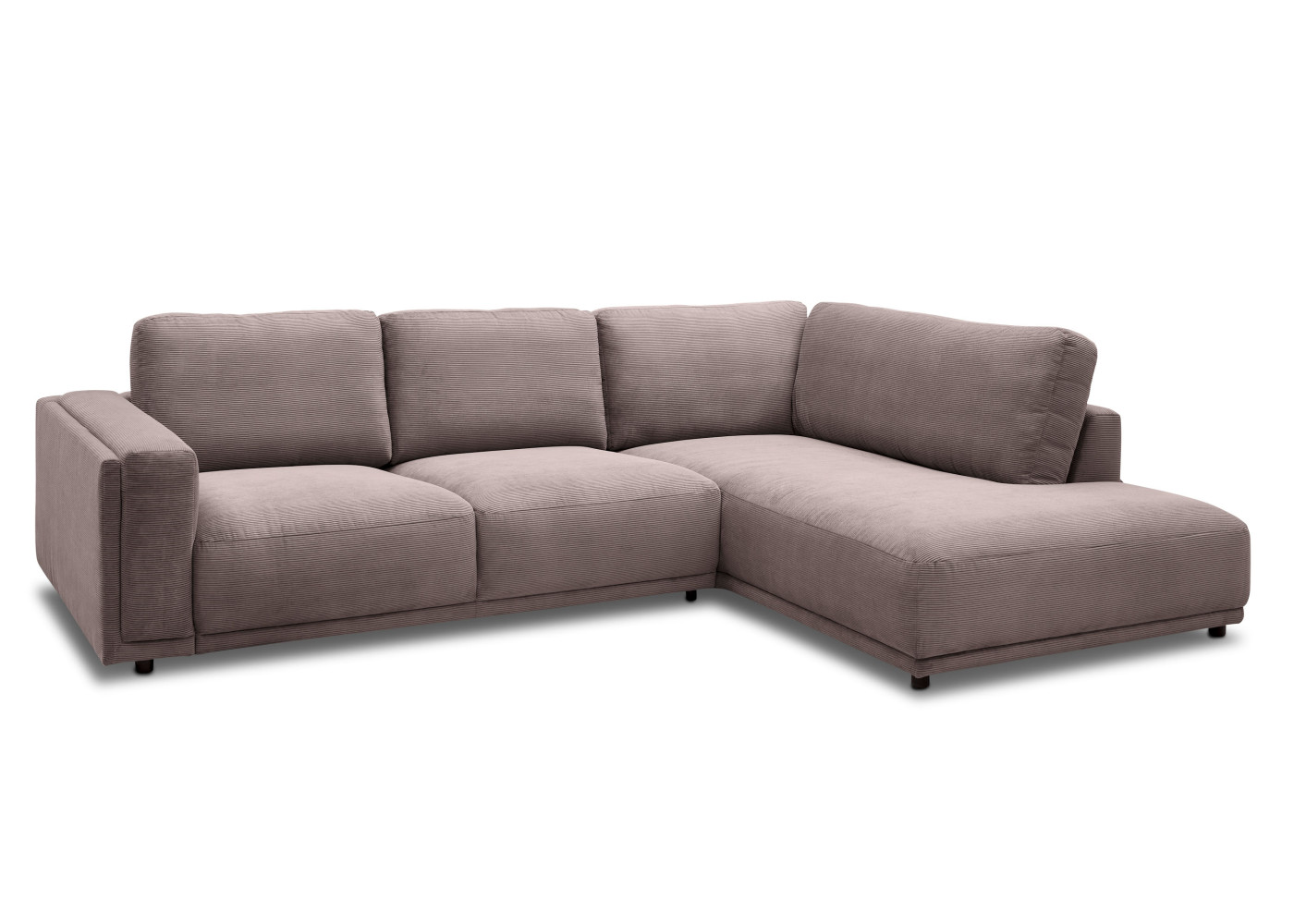 Eckgarnitur EVOSO in taupe