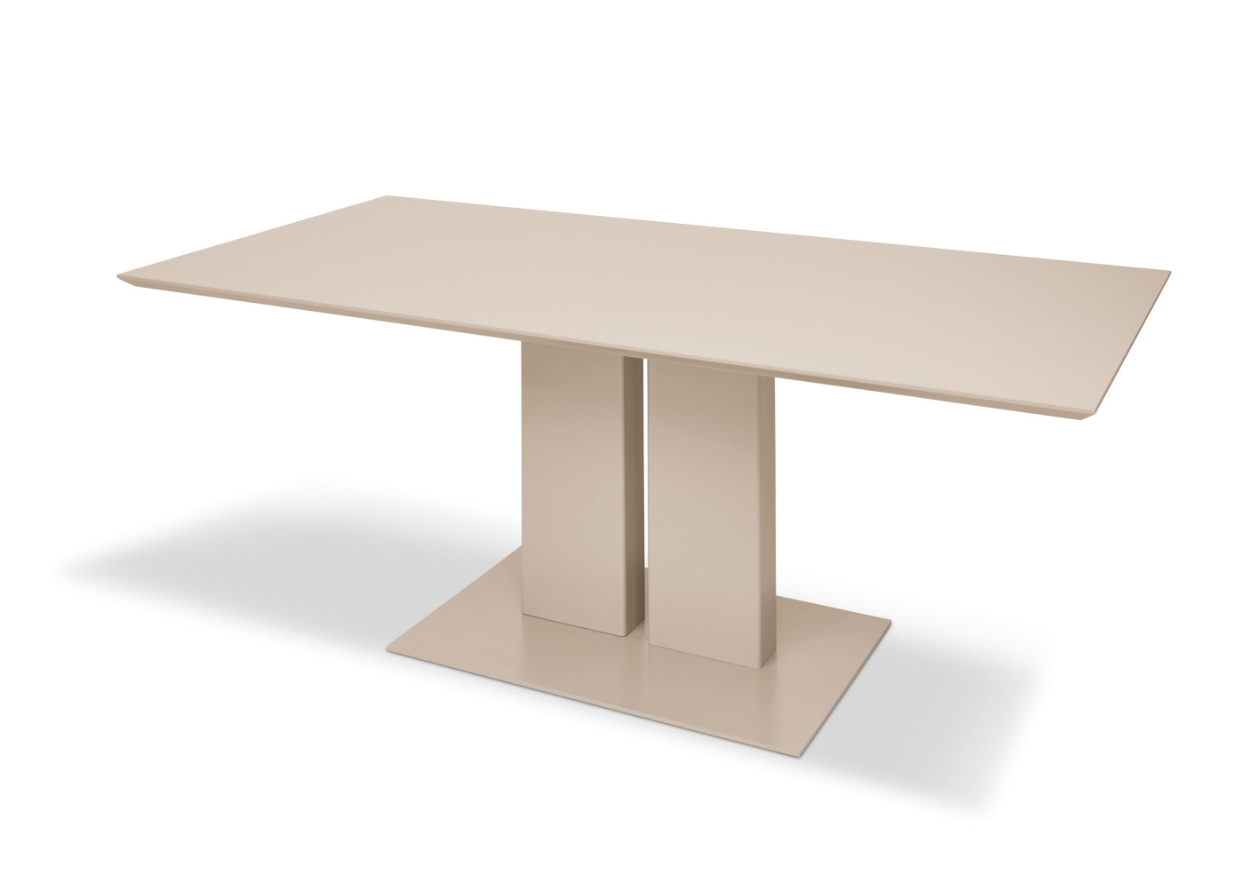 Säulentisch  Diamo in beige,cahsmere