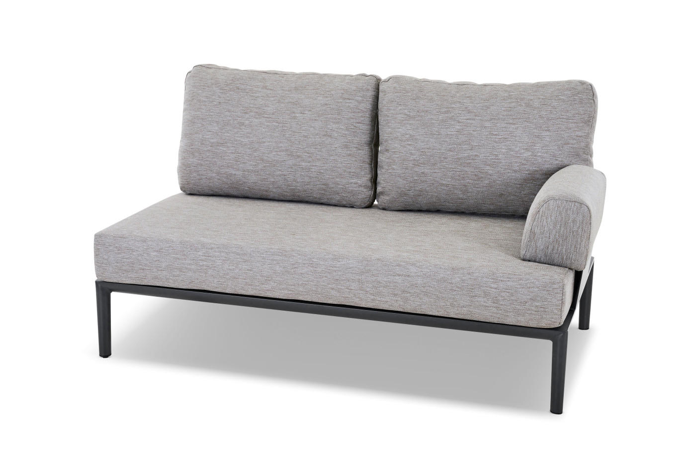 Lounge-Sofa Erana in anthrazit-taupe