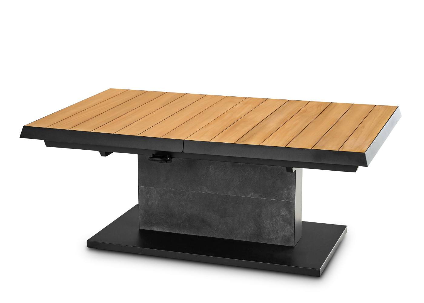 Gartentisch Latea in anthrazit,dunkelgrau, naturfarben