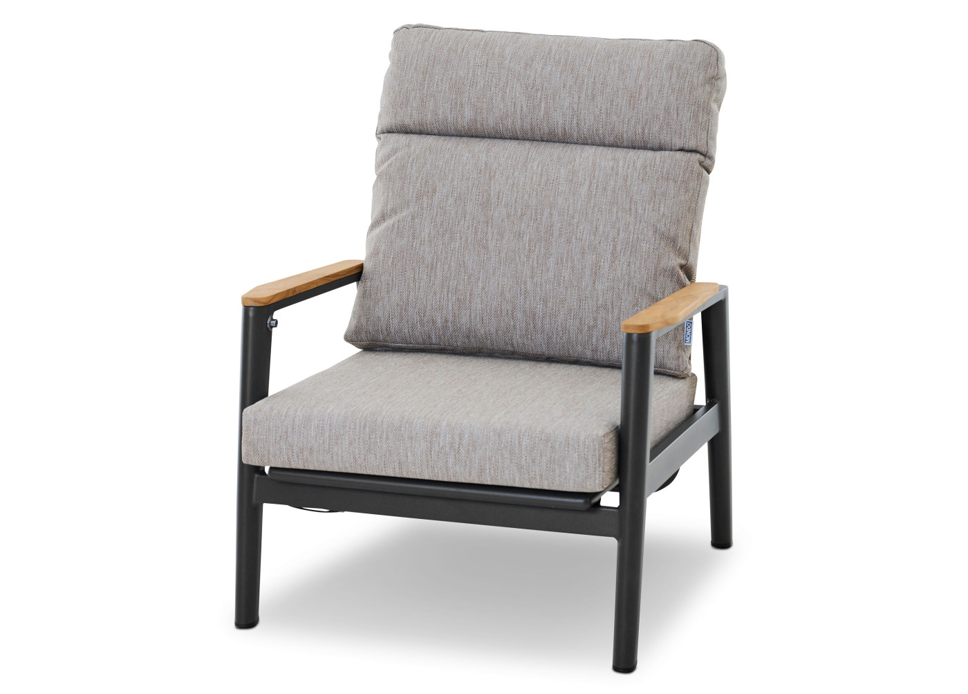 Gartenstuhl Latea in anthrazit, taupe, naturfarben