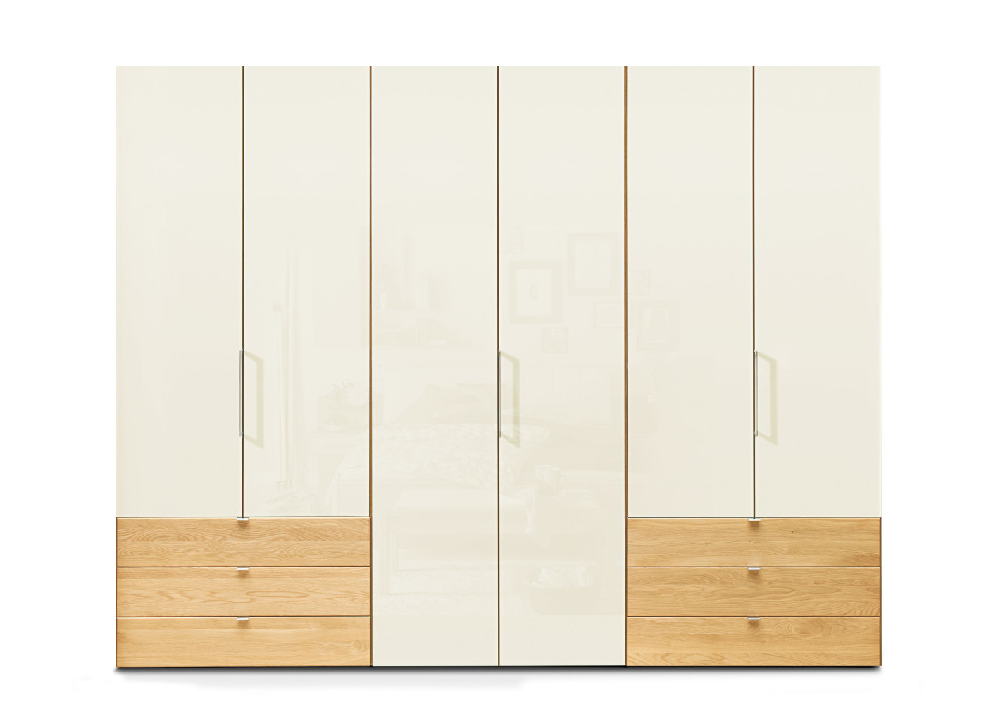 Kleiderschrank  SERENA PLUS in eiche - champagner