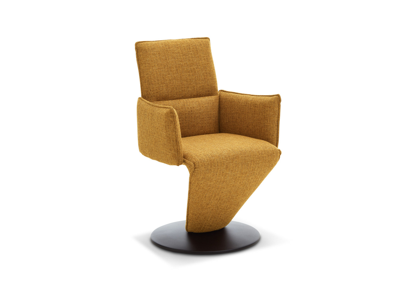 Drehsessel mit Teller TUGOR in cinnamon
