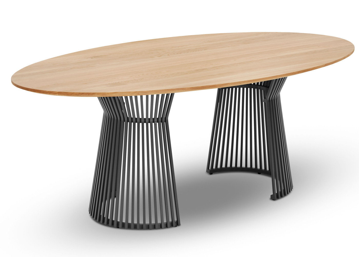 Tisch  TRIVANO in Eiche satin gebeizt, darkgrey